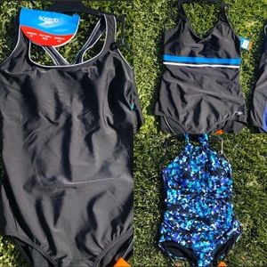 3 Brand New Ladies Speedo One Pieces
